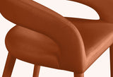 Destiny Contemporary Stool - Luxurious Velvet Upholstery with Elegant Gold Tipped Legs for Comfort