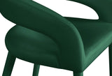 Destiny Contemporary Stool - Luxurious Velvet Upholstery with Elegant Gold Tipped Legs for Comfort