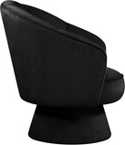 Swanson Velvet Accent Chair - Luxurious Swivel Design with Deep Tufted Back for Contemporary Style