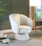 Swanson Velvet Accent Chair - Luxurious Swivel Design with Deep Tufted Back for Contemporary Style