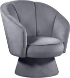 Swanson Velvet Accent Chair - Luxurious Swivel Design with Deep Tufted Back for Contemporary Style