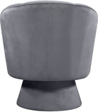 Swanson Velvet Accent Chair - Luxurious Swivel Design with Deep Tufted Back for Contemporary Style
