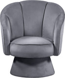 Swanson Velvet Accent Chair - Luxurious Swivel Design with Deep Tufted Back for Contemporary Style