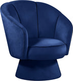 Swanson Velvet Accent Chair - Luxurious Swivel Design with Deep Tufted Back for Contemporary Style