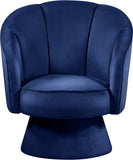 Swanson Velvet Accent Chair - Luxurious Swivel Design with Deep Tufted Back for Contemporary Style