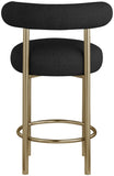 Bordeaux Contemporary Stool Set of 2 - Stylish Iron Frame with Luxurious Boucle Upholstery