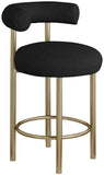 Bordeaux Contemporary Stool Set of 2 - Stylish Iron Frame with Luxurious Boucle Upholstery