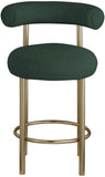 Bordeaux Contemporary Stool Set of 2 - Stylish Iron Frame with Luxurious Boucle Upholstery