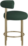 Bordeaux Contemporary Stool Set of 2 - Stylish Iron Frame with Luxurious Boucle Upholstery