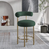 Bordeaux Contemporary Stool Set of 2 - Stylish Iron Frame with Luxurious Boucle Upholstery