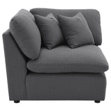 Hobson Upholstered Corner Charcoal