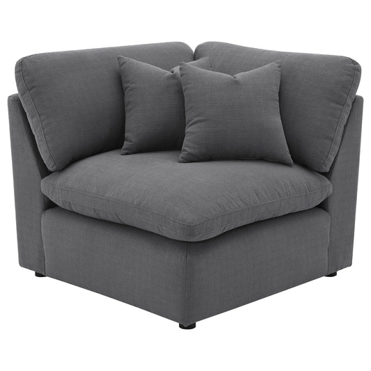 Hobson Upholstered Corner Charcoal