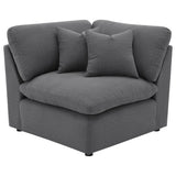 Hobson Upholstered Corner Charcoal