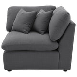Hobson Upholstered Corner Charcoal