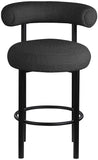 Bordeaux Contemporary Stool Set of 2 - Stylish Iron Frame with Luxurious Boucle Upholstery