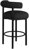 Bordeaux Contemporary Stool Set of 2 - Stylish Iron Frame with Luxurious Boucle Upholstery