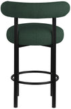 Bordeaux Contemporary Stool Set of 2 - Stylish Iron Frame with Luxurious Boucle Upholstery