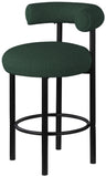 Bordeaux Contemporary Stool Set of 2 - Stylish Iron Frame with Luxurious Boucle Upholstery