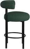 Bordeaux Contemporary Stool Set of 2 - Stylish Iron Frame with Luxurious Boucle Upholstery