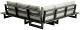 Maldives - Water Resistant Outdoor Patio Sectional With Gray Frame