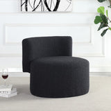 Como Contemporary Accent Chair with Curved Back Design for Stylish Home Decor and Comfort