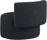 Como Contemporary Accent Chair with Curved Back Design for Stylish Home Decor and Comfort