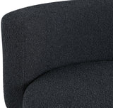 Como Contemporary Accent Chair with Curved Back Design for Stylish Home Decor and Comfort