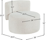 Como Contemporary Accent Chair with Curved Back Design for Stylish Home Decor and Comfort