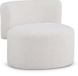 Como Contemporary Accent Chair with Curved Back Design for Stylish Home Decor and Comfort