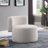 Como Contemporary Accent Chair with Curved Back Design for Stylish Home Decor and Comfort