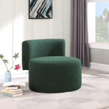 Como Contemporary Accent Chair with Curved Back Design for Stylish Home Decor and Comfort