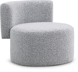 Como Contemporary Accent Chair with Curved Back Design for Stylish Home Decor and Comfort