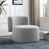 Como Contemporary Accent Chair with Curved Back Design for Stylish Home Decor and Comfort