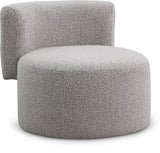 Como Contemporary Accent Chair with Curved Back Design for Stylish Home Decor and Comfort