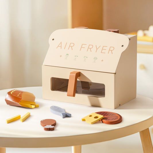 ROBUD Wooden Play Air Fryer Creamy