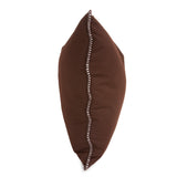 20 x 20 Outdoor Pillow with Dec Cord- Seascape Chocolate- Poly Insert