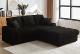 ZYLO 84" Loveseat with 2 Ottomans