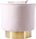 Kendra Contemporary Accent Chair with Gold Swivel Base - Chic Comfort for Your Living Room Decor