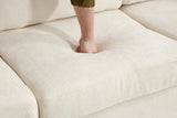 NARLO 97" 3-Seater Sofa with 1 Storage Ottoman