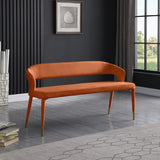 Destiny Contemporary Velvet Bench with Gold Tipped Legs - Stylish Extra Seating for Your Home