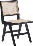 Preston Mid-Century Dining Side Chair Set - Stylish Cane Back Design for Elegant Dining Spaces