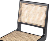 Preston Mid-Century Dining Side Chair Set - Stylish Cane Back Design for Elegant Dining Spaces