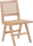 Preston Mid-Century Dining Side Chair Set - Stylish Cane Back Design for Elegant Dining Spaces
