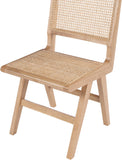 Preston Mid-Century Dining Side Chair Set - Stylish Cane Back Design for Elegant Dining Spaces