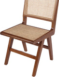 Preston Mid-Century Dining Side Chair Set - Stylish Cane Back Design for Elegant Dining Spaces