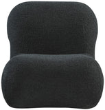 Quadra Contemporary Accent Chair with Luxurious Teddy Fabric and Stylish Brushed Brass Accents