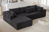 NOUVA 108" Chenille Left Chaise Sectional