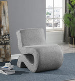 Desiree Contemporary Accent Chair with Soft Boucle Fabric for Stylish Living Room or Bedroom Decor