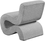 Desiree Contemporary Accent Chair with Soft Boucle Fabric for Stylish Living Room or Bedroom Decor