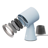 Ciarra HOOD TO GO Portable Mini Desktop Range Hood Baby Blue